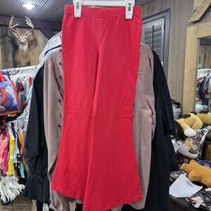 Vibrant Red Kids Casual Bottoms